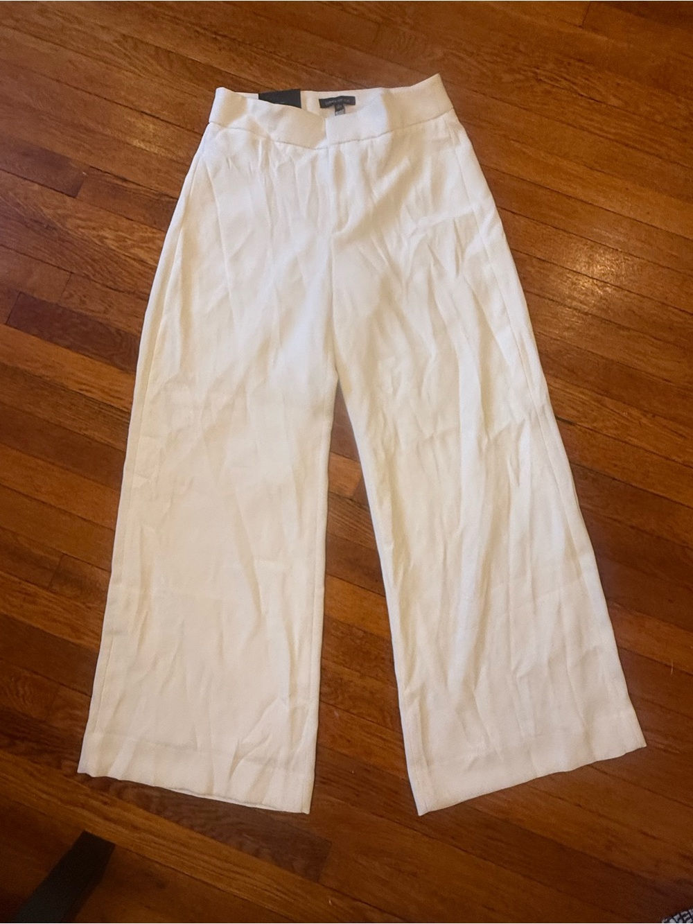 Banana Republic High-Rise Wide-Leg White Pants — Size 6R NWT